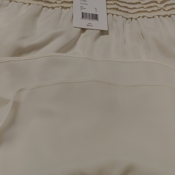 NWT Gibson Latimer Cream Long Sleeve Detailed Blouse - Picture 11 of 11